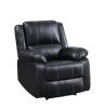 Zuriel Power Recliner; Black PU