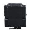 Zuriel Power Recliner; Black PU