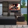 SYLVOX 65inch Outdoor TV, All-in-one Android Smart TV With Audio System, 4K UHD1000 Nits Partial Sun Outdoor Television, IP55Waterproof (Garden Series