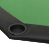 8-Player Folding Poker Table Green 42.5"x42.5"x29.5"