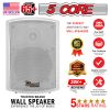 5 Core 400W MAX 5.25 - Inch in-Wall/in-Ceiling 2 Pieces Stereo Speakers Outdoor Speaker 2 Way Slim Wired Waterproof System Indoor Patio Backyard Surro