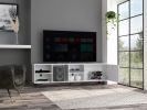 Harwich 5-Shelf TV Stand White