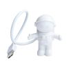 Portable USB Powered Night Light White Astronaut Shape Reading Desk Lamp DC 5V LED Light For Computer Laptop PC Lighting Space