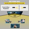 VEVOR Movie Screen with Stand 180inch Portable Projector Screen 16:9 4K HD Wide Angle Outdoor Projector Screen with Stand Easy Assembly with Storage B