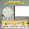 VEVOR Movie Screen with Stand 80inch Portable Projector Screen 16:9 4K HD Wide Angle Outdoor Projector Screen Stand Easy Assembly with Storage Bag for