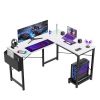 L Shaped Gaming Desk,hite