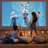 Native 1080P WiFi Bluetooth Projector; DBPOWER 9500L Full HD Outdoor Movie Projector; Q6 White