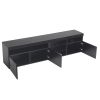 Modern Design TV Stands for TVs up to 80'', LED Light Entertainment Center, Media Console with Multi-Functional Storage, TV cabinet for Living room,Be