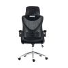 Techni Mobili Essential Ergonomic Office Chair with Headrest & Lumbar Support, Black