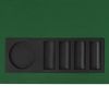 8-Player Folding Poker Tabletop 4 Fold Rectangular Green