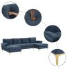 U-Shaped 4-Seat Indoor Modular Sofa Grey-Blue Color --Same type:32819307