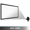 VEVOR Projector Screen Fixed Frame 130inch Diagonal 16:9 Movie Projector Screen 4K HD with Aluminum Frame Projector Screen Wall Mounted for Home Theat