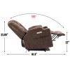 EMON'S Large Power Lift Recliner Chair with Massage and Heat for Elderly, Overstuffed Wide Recliners, Heavy Duty Motion Mechanism with USB and Type C