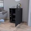 Bar Cart Cisco, Living Room, Black