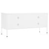 TV Stand White 41.3"x13.8"x19.7" Steel