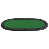 10-Player Folding Poker Tabletop Green 81.9"x41.7"x1.2"