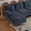 U-Shaped 4-Seat Indoor Modular Sofa Grey-Blue Color --Same type:32819307