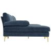 U-Shaped 4-Seat Indoor Modular Sofa Grey-Blue Color --Same type:32819307