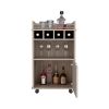 Bar Cart Kinsley, Living Room, Light Pine