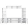 [VIDEO provided] ON-TREND Minimalism Entertainment Wall Unit with Bridge, Modern TV Console Table for TVs Up to 70", Multifunctional TV Stand with Tem