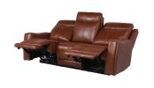 Contemporary Top-Grain Leather Motion Set - Stylish Colors, Power Articulating Headrest, Power Footrest, USB Charging - Ultimate Comfort and Convenien