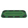 8-Player Folding Poker Tabletop 4 Fold Rectangular Green