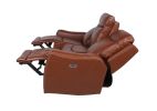 Contemporary Top-Grain Leather Motion Set - Stylish Colors, Power Articulating Headrest, Power Footrest, USB Charging - Ultimate Comfort and Convenien