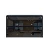 Black Glass Door Shoe Box Shoe Storage Cabinet With RGB Led Light