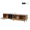 Modern TV Stand for 80'' TV with 3 Doors, Media Console Table, Entertainment Center with Large Storage Cabinet for Living Room, Bedroom