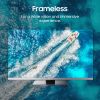 SYLVOX Frameless TV, 22 inch Smart TV with Built-in DVD Player, 12 Volt TV for Marine, 1080P FHD Android TV Free Download APPs, Support WiFi Bluetooth