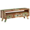 TV Stand Multicolor 43.3"x11.8"x15.7" Solid Wood Reclaimed