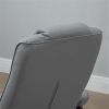 Gray massage chair with footstool, vibration massage recliner with remote control,Office chair, living room chair