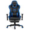 Massage Gaming Chair with Footrest