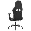 Gaming Chair with Footrest Black and Camouflage Faux Leather