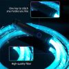 LED Fiber Optic Whip Disco Dance Whips 360¬∞ Swivel Glowing Whip 10 Modes Sparkle Flow Toy Rechargeable Light-Up Whip Party Props