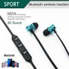 Magnetic Wireless Earphone Bluetooth Earphone Stereo Sports Waterproof Earbuds Wireless in-ear Headset with Mic Free shipping