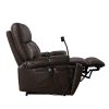 Recliner Chair with Phone Holder,Electric Power Lift Recliner Chair with 2 Motors Massage and Heat for Elderly, 3 Positions, 2 Side Pockets, Cup Holde