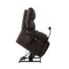 Recliner Chair with Phone Holder,Electric Power Lift Recliner Chair with 2 Motors Massage and Heat for Elderly, 3 Positions, 2 Side Pockets, Cup Holde